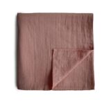 Muslin Swaddle Blanket Organic Cotton (Cedar)