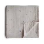 Muslin Swaddle Blanket Organic Cotton (Falling Stars)