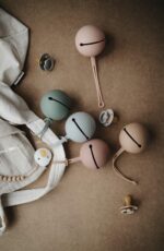 Mushie Silicone Pacifier Holder Case in cyprus
