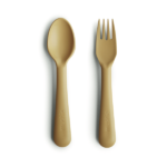 Mushie Fork and Spoon Set (Mustard) in Cyprus