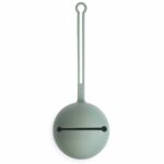 Mushie Silicone Pacifier Holder Case (Cambridge Blue) in Cyprus