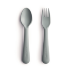 Mushie Fork and Spoon Set (Sage) in Cyprus
