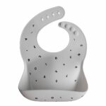Mushie Silicone Bib (White Letters) in Cyprus