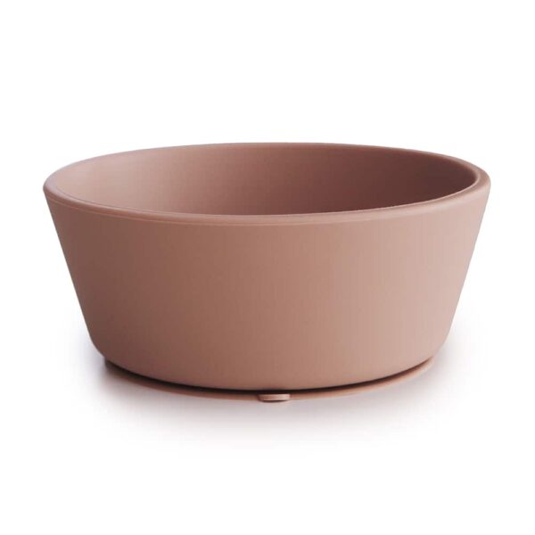 Mushie Silicone Suction Bowl (Blush) in Cyprus