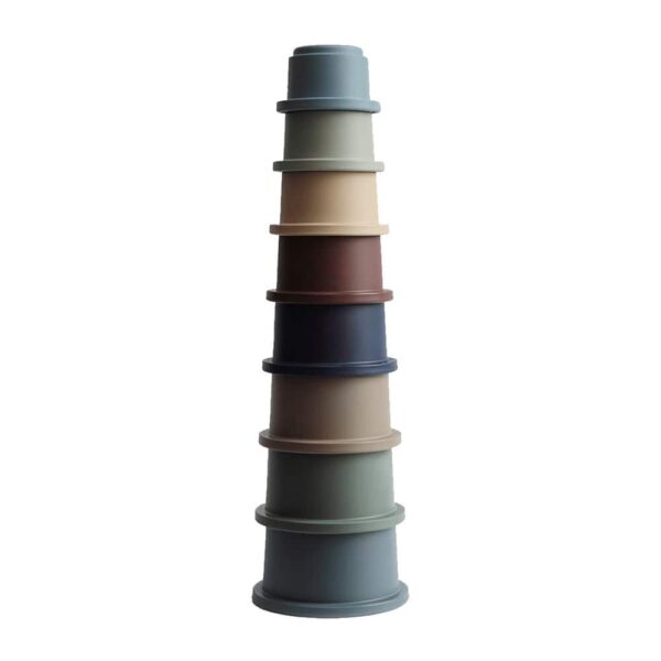 Mushie Stacking Rings Toy (Forest) in Cyprus