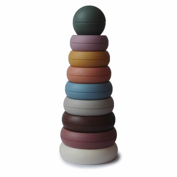 Mushie Stacking Rings Toy (Rustic) in Cyprus