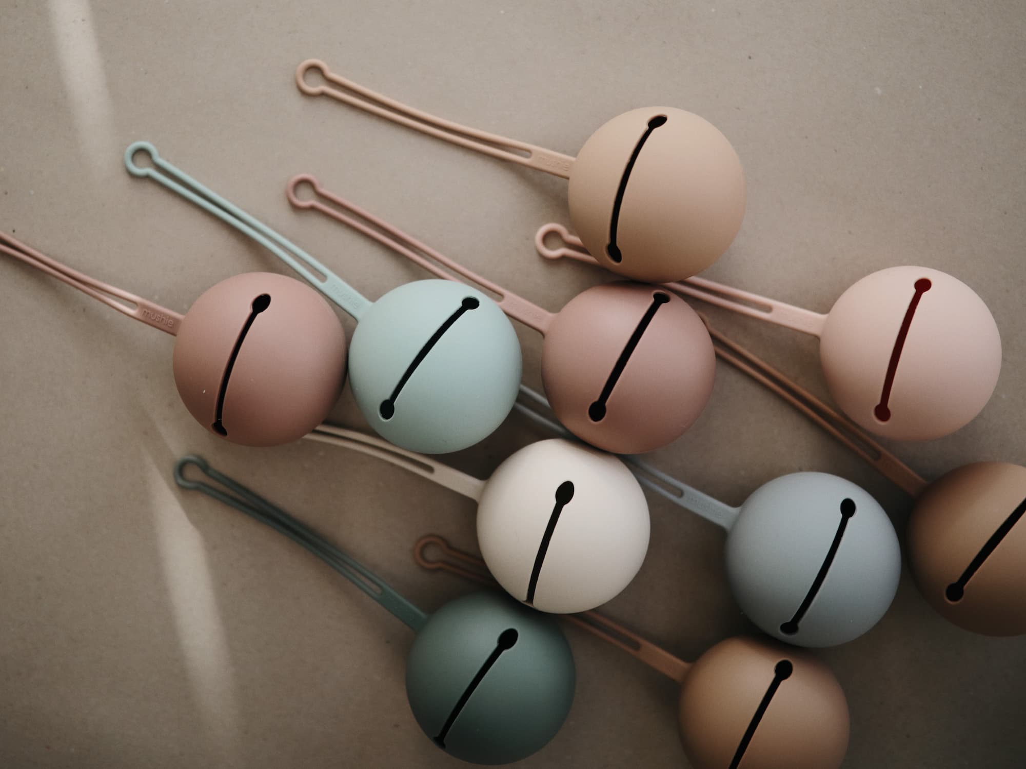 Mushie Silicone Pacifier Holders Cases