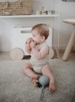 Mushie Silicone Pacifier Holder Case in cyprus