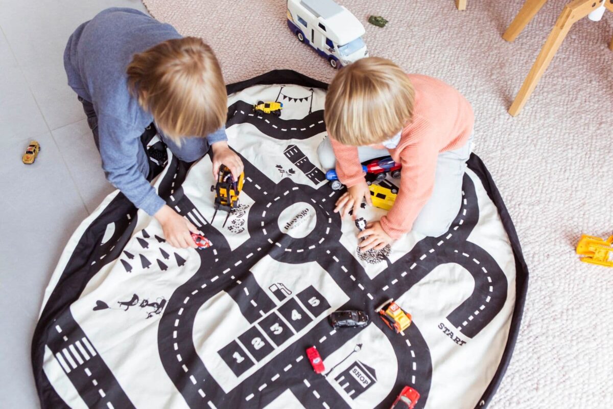 play&go Roadmap/Thunderbolt Toy Storage Bag in Cyprus
