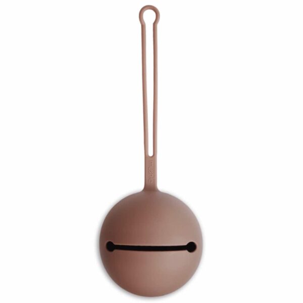 Mushie Silicone Pacifier Holder Case (Cloudy Mauve) in cyprus