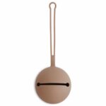 Mushie Silicone Pacifier Holder Case (Cloudy Mauve) in cyprus