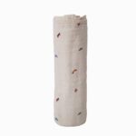 Muslin Swaddle Blanket Organic Cotton (Cars) - Image 2
