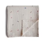 Muslin Swaddle Blanket Organic Cotton (Cars)