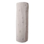 Muslin Swaddle Blanket Organic Cotton (Rocket Ship) - Image 5