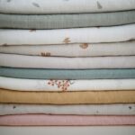 Muslin Swaddle Blanket Organic Cotton (Flowers) - Image 4