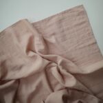 Muslin Swaddle Blanket Organic Cotton (Blush) - Image 2