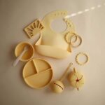 Flower Teething Bracelet 3-Pack (Sunshine/Dried Thyme/Clay) - Image 4