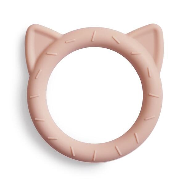 Mushie Cat Teether Blush