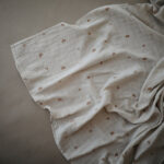 Muslin Swaddle Blanket Organic Cotton (Rainbows) - Image 2
