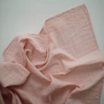 Muslin Swaddle Blanket Organic Cotton (Rose Vanilla) - Image 2