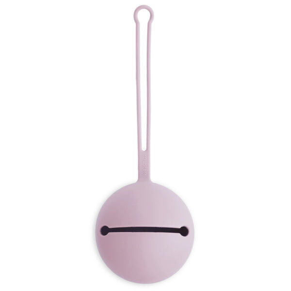 Silicone Pacifier Holder Case (Soft Lilac)