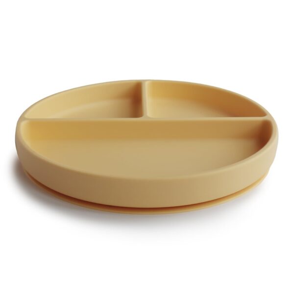 Silicone Suction Plate Pale Daffodil