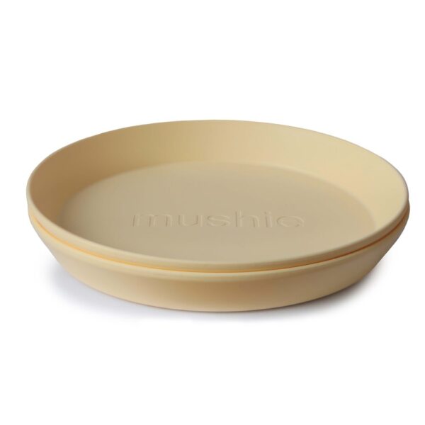 PaleDaffodil Round Plate 2pack