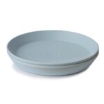 Round Dinnerware Plates, Set of 2 (Powder Blue)