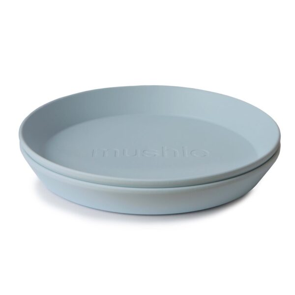 Round Dinnerware Plates, Set of 2 (Powder Blue)
