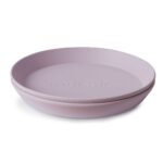 Round Dinnerware Plates, Set of 2 (Soft Lilac)