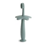 Mushie Flower Training Toothbrush (Cambridge Blue)