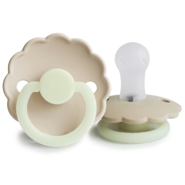 2 pack Cream+Croissant Daisy NIGHT silicone 0