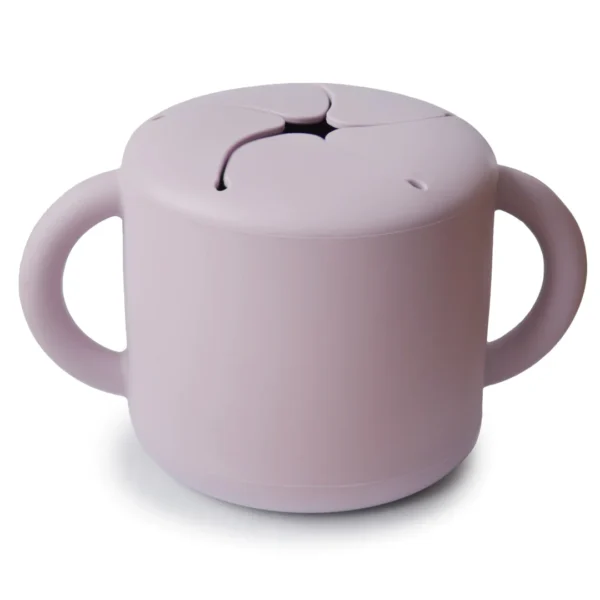 Mushie Silicone Snack Cup soft lilac