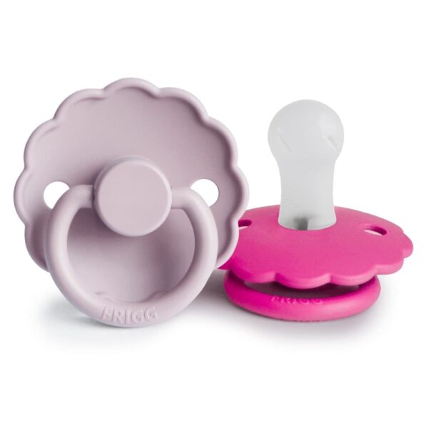 Soft Lilac+Fuchsia Daisy twopack silicone 0