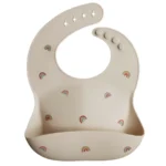 Silicone Bib (Rainbows)